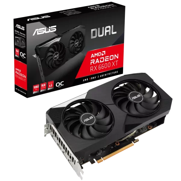 ASUS Dual Radeon™ RX 6600 XT OC Edition 8GB GDDR6