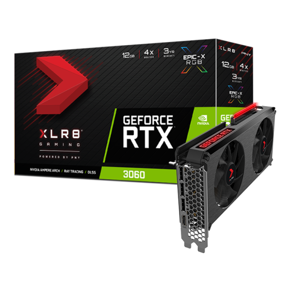 PNY GeForce RTX 3060 12GB XLR8 Gaming REVEL EPIC-X RGB Dual Fan Edition