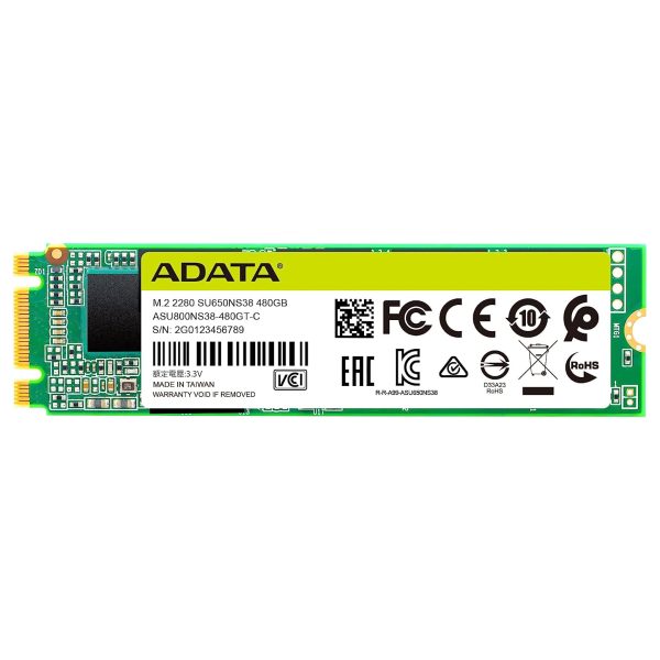 ADATA SU650 480GB M.2 2280 SATA 3D NAND Internal SSD
