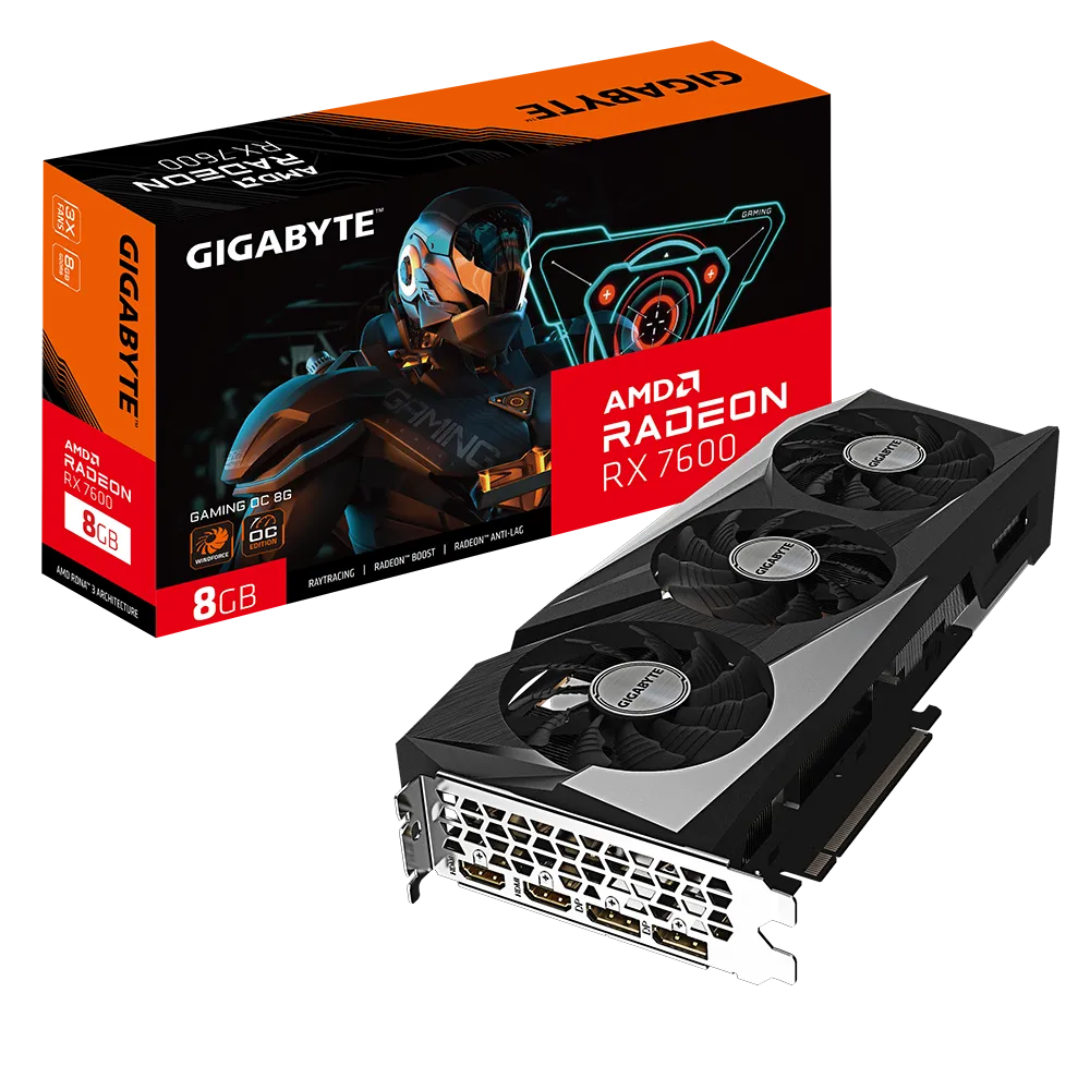 GIGABYTE Radeon™ RX 7600 GAMING OC 8G